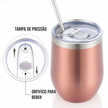 Copo Térmico Inox LifeCup 350ml – Alta Performance Térmica