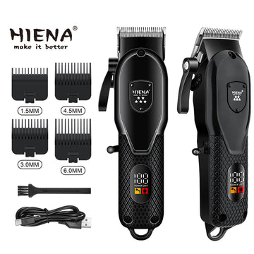 Aparador de Barba e Cabelo sem fio, recarregável HIENA