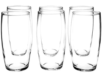 Conjunto 6 Copos de Vidro Nadir Hollow Long Drink – 300ml