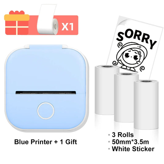 Mini Impressora Térmica Bluetooth T02 – Phomemo Pocket Print 3 em 1